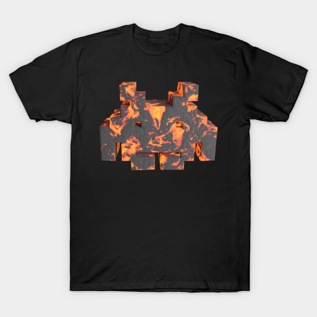 3D Alien - Lava2 T-Shirt by 3DMe